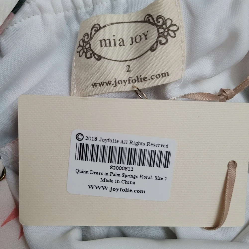 NWT Joyfolie Mia Joy Quinn Dress Palm Springs Floral 2T